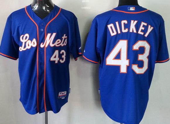 Cheap New York Mets 43 R.A. Dickey Blue Cool Base MLB Jerseys Los Mets For Sale