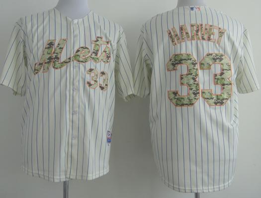 Cheap New York Mets 33 Matt Harvey Cream 2013 USMC Cool Base MLB Jersey Camo Number w 2013 All-Star Patch For Sale