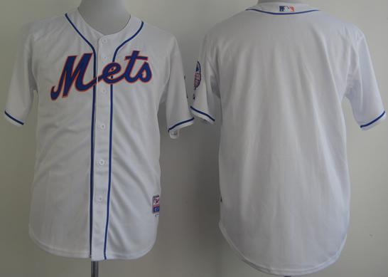 New York Mets Blank White Cool Base MLB Jersey