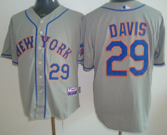 New York Mets 29 Ike Davis Grey Cool Base MLB Jerseys