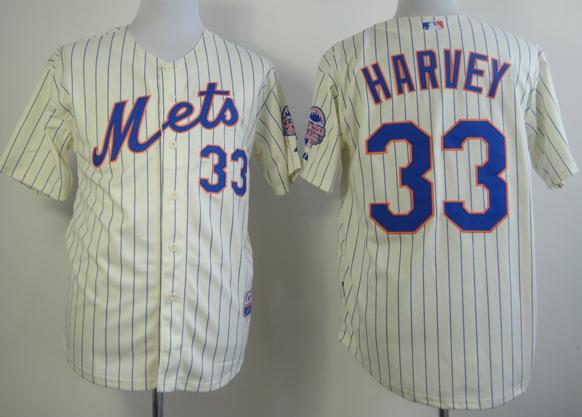 Cheap New York Mets 33 Matt Harvey Cream Cool Base MLB Jersey 2013 MLB All-Star Game Patch For Sale