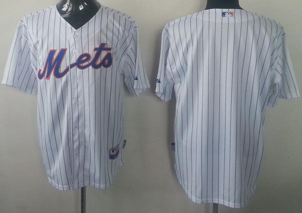 Cheap New York Mets Blank White Strip MLB Baseball Jerseys For Sale