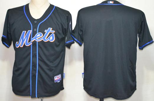New York Mets Blank Black MLB Baseball Jersey