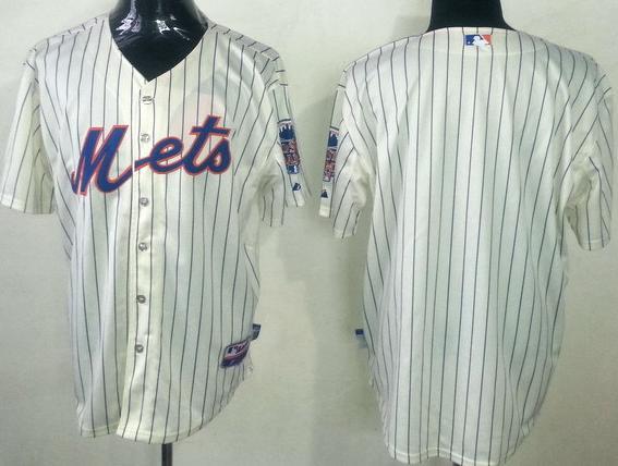 New York Mets Blank Cream Baseball MLB Jerseys