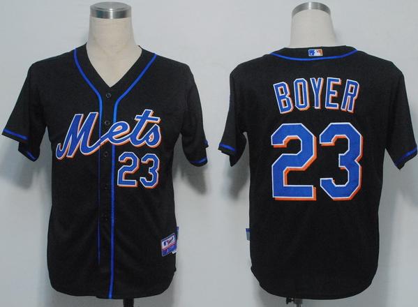 New York Mets 23 Boyer Black Cool Base MLB Jerseys New York Mets 23 Boyer Black Cool Base MLB Jerseys