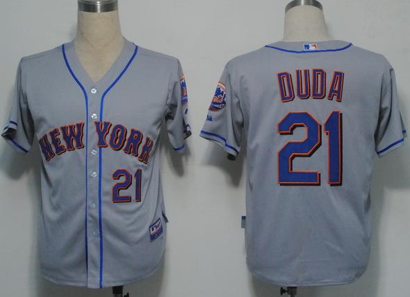 New York Mets 21 Duda Grey Cool Base MLB Jerseys New York Mets 21 Duda Grey Cool Base MLB Jerseys
