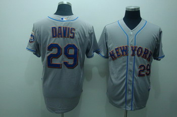 Cheap New York Mets 29 Ike Davis gray Jerseys Coolbase For Sale