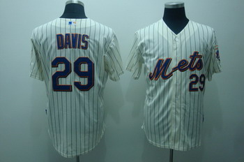 Cheap New York Mets 29 IKe davis Cream Jerseys Coolbase For Sale