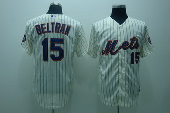 Cheap New York Mets 15 CARLOS beltran Cream Cool base Jerseys For Sale