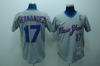New York Mets 17 Keith hernandez Grey Jerseys Mitchellandness New York Mets 17 Keith hernandez Grey Jerseys Mitchellandness