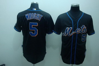 Cheap New York Mets 5 David Wright black cool base jerseys For Sale