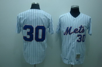 Cheap New york mets 30 Nolan Ryan white (blue strip)jerseys mitchell and ness For Sale