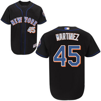 New York Mets 45 Pedro Martinez black Jerseys