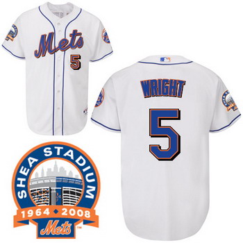 New York Mets 5 David Wright white Jerseys