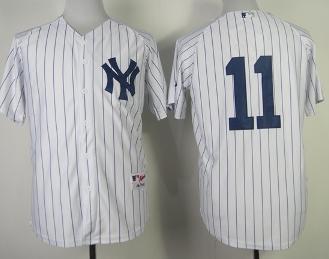 New York Yankees 11 Brett Gardner White MLB Jerseys
