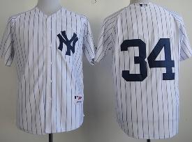 New York Yankees 34 Brian McCann White Strip MLB Jerseys
