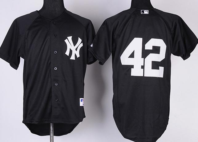 Cheap New York Yankees 42 Mariano Rivera Black MLB Jersey For Sale