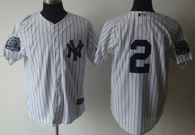 Cheap New York Yankees 2 Derek Jeter White DJ3K Patch Jersey For Sale