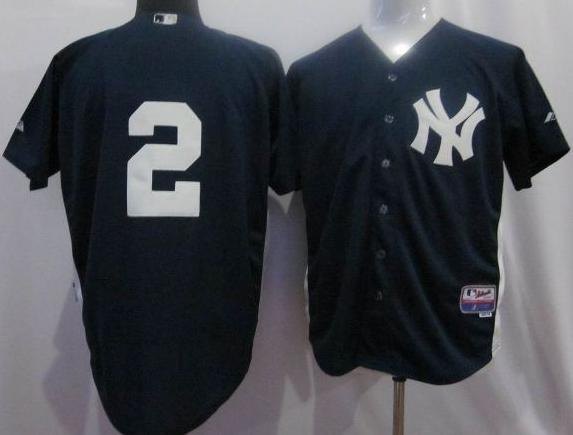 New York Yankees 2 Derek Jeter 2011 Black Jersey