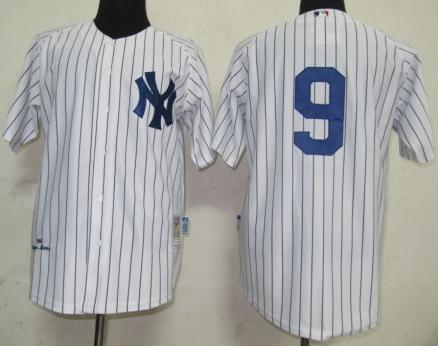 New York Yankees 9 Maris White M&N Jersey