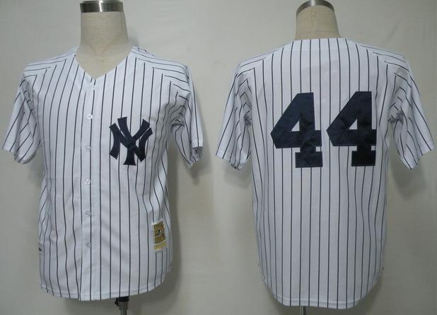 Cheap New York Yankees 44 White M&N MLB Jersey For Sale