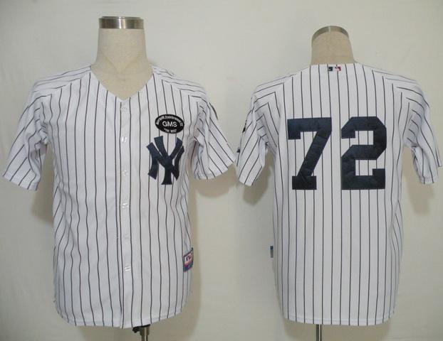 Cheap New York Yankees 72 Betances White(Black Strip)MLB Jersey For Sale