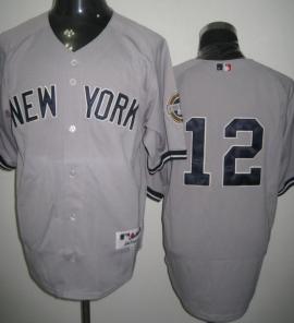 New York Yankees 12 Ransom Grey Jersey