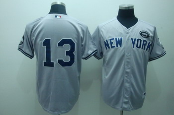 Cheap New York Yankees 13 Alex Rodriguez Grey Jerseys GMS THE BOSS For Sale