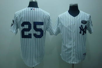 Cheap New York Yankees 25 Mark Teixeira White Jerseys GMS THE BOSS For Sale