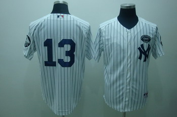 Cheap New York Yankees 13 Alex Rodriguez White Jerseys GMS THE BOSS For Sale