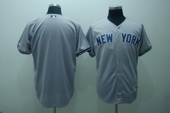 Cheap New York Yankees blank grey jerseys For Sale