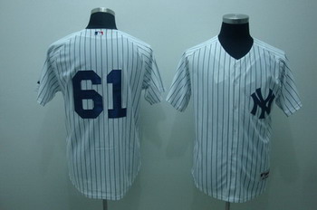 New York Yankees 61 Chan Ho Park white jerseys