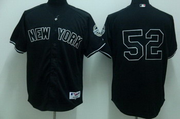 Cheap New York Yankees C.C. Sabathia 52 Black Jersey For Sale