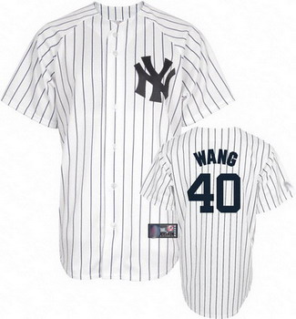 Cheap New York Yankees 40 Chien-Ming Wang Pinstripe Jersey For Sale