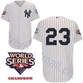 New York Yankees 23 Don Mattingly White jerseys
