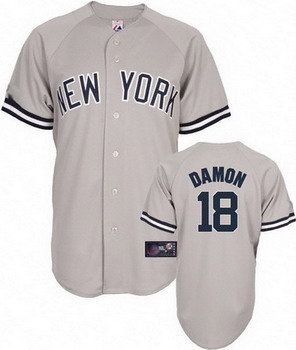 New York Yankees 18 Johnny Daon grey Jerseys