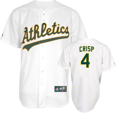 Cheap Oakland Athletics 4 Coco Crisp White Cool Base MLB Jerseys For Sale