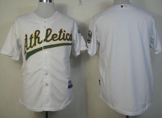 Cheap Oakland Athletics Blank White Cool Base MLB Jerseys For Sale