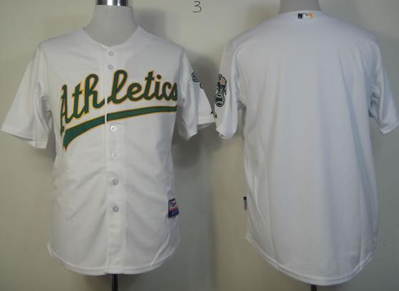 Oakland Athletics Blank White Cool Base MLB Jerseys