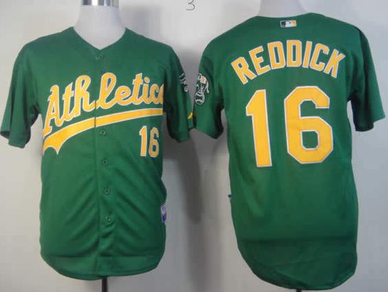 Oakland Athletics 16 Josh Reddick Green Cool Base MLB Jerseys