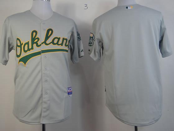 Cheap Oakland Athletics Blank Grey Cool Base MLB Jerseys For Sale