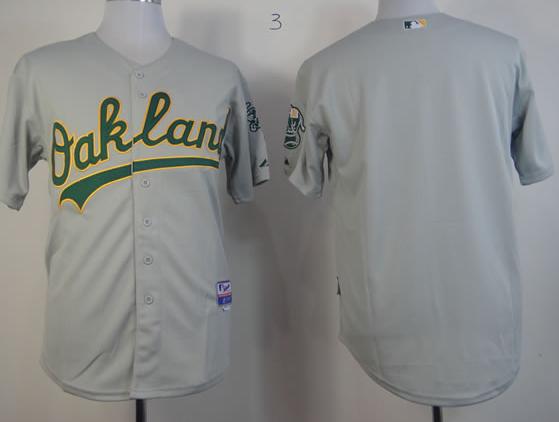 Oakland Athletics Blank Grey Cool Base MLB Jerseys