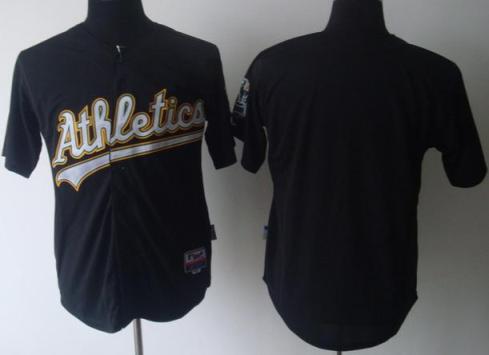 Cheap Oakland Athletics Blank Black Cool Base MLB Jerseys For Sale