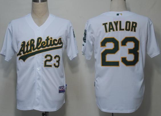 Cheap Oakland Athletics 23 Taylor White Cool Base MLB Jerseys For Sale