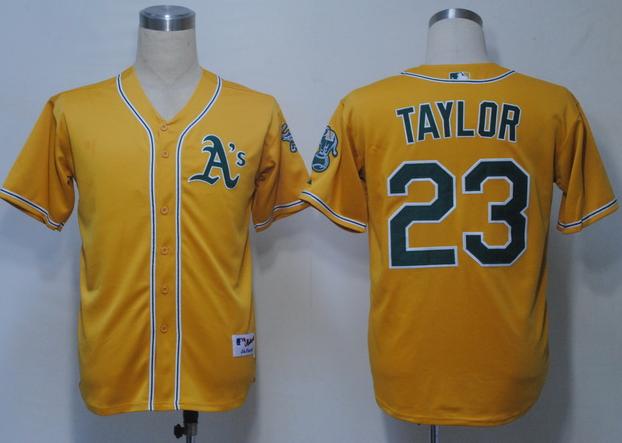 Cheap Oakland Athletics 23 Taylor Yellow MLB Jerseys For Sale