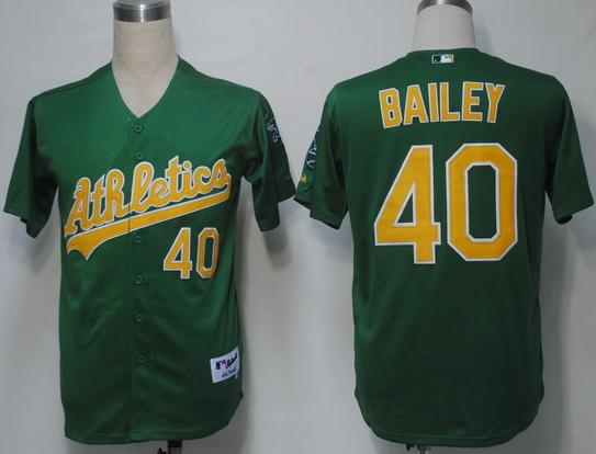 Oakland Athletics 40 Bailey Green MLB Jersey