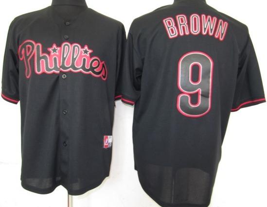 Cheap Philadephia Phillis 9 Brown Black Fashion Jerseys For Sale
