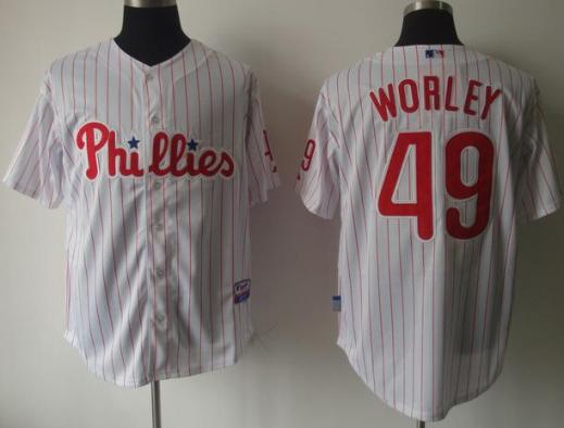 Philadelphia Phillies 49 Vance Worley White Cool Base MLB Jerseys Philadelphia Phillies 49 Vance Worley White Cool Base MLB Jerseys