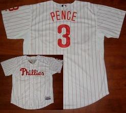 Philadelphia Phillies 3 Hunter Pence White Cool Base Jersey