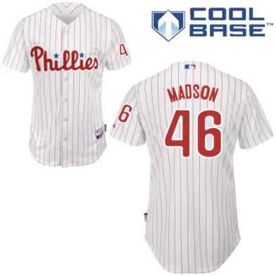 Philadelphia Phillies 46 Madson White MLB Jerseys